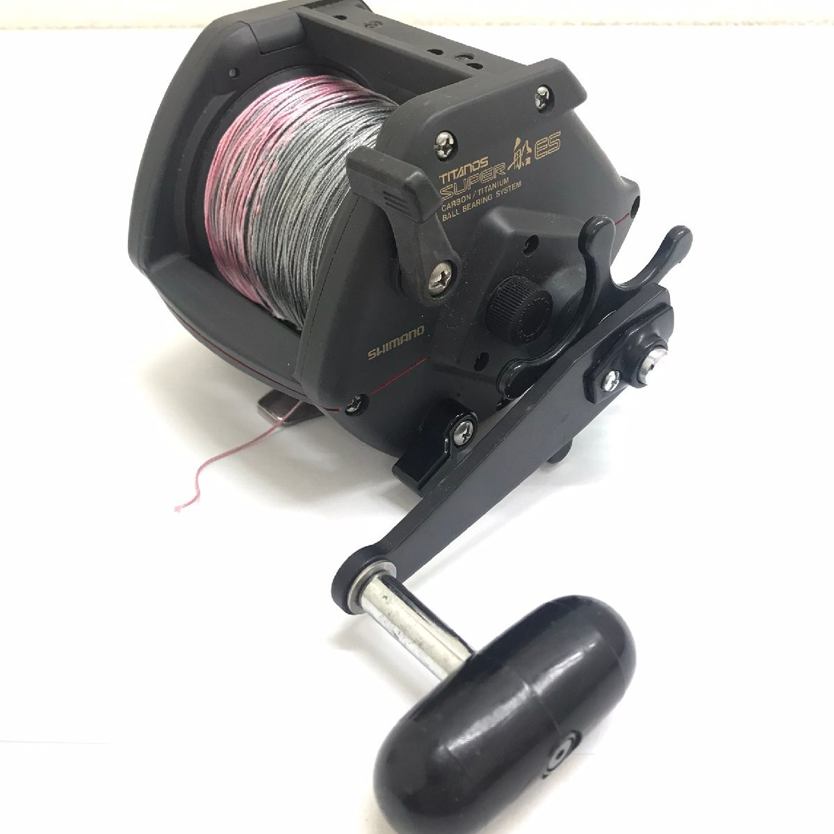 中古品 シマノ SHIMANO リール 船釣り マリンスポーツ チタノススーパー船ES 両軸リール 右ハンドル 質屋出品_画像1