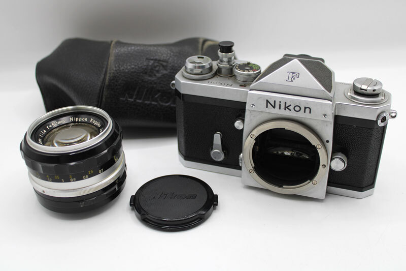 【動作未確認】Nikon「ニコンF 一眼レフフィルムカメラ」アイレベル 686万台 ジャンク扱い 現状品の画像1