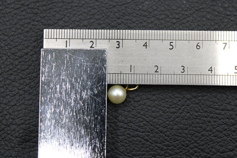 MIKIMOTOミキモト「K14刻印 パール真珠 ネックレストップ」ミキモト純正箱付 アクセサリーの画像3