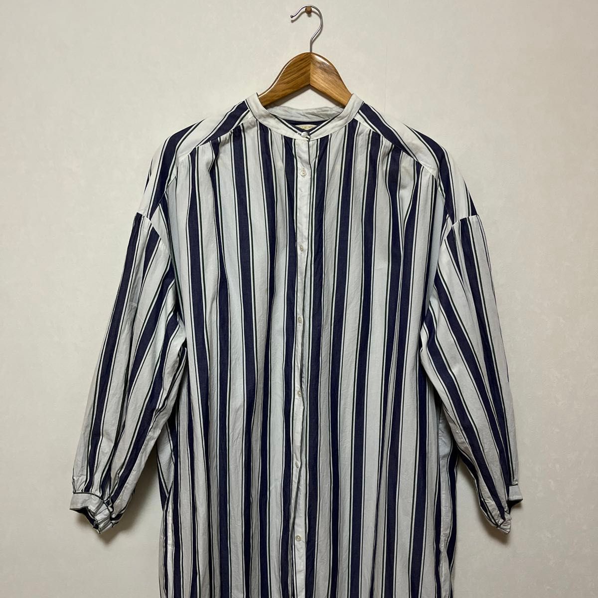 ne Quittez pasヌキテパ ロングシャツワンピース ストライプ ne Quittez pasヌキテパ ロングシャツワンピース ストライプ