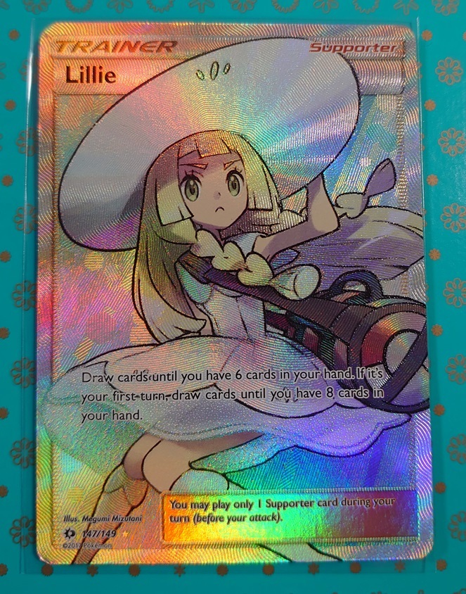 ポケカ　英語版　正規品　リーリエ　帽子 147/149　SR　海外版　ポケモンカードゲーム　Pokemon　Lillie　Full Art_画像1