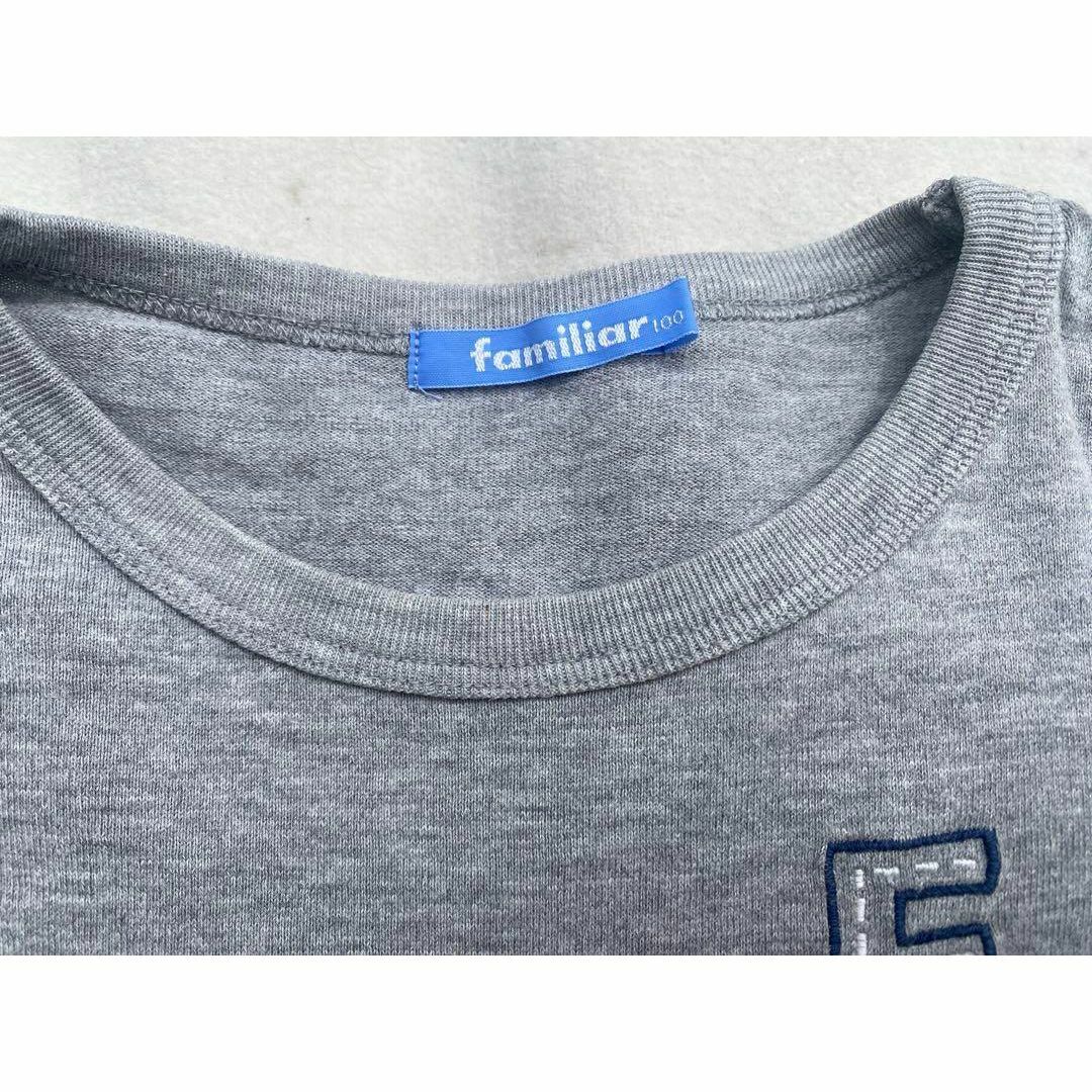 ★　美品　ファミリア　familiar　ロンT　長袖カットソー　Ｔシャツ　１００　トップス_画像4