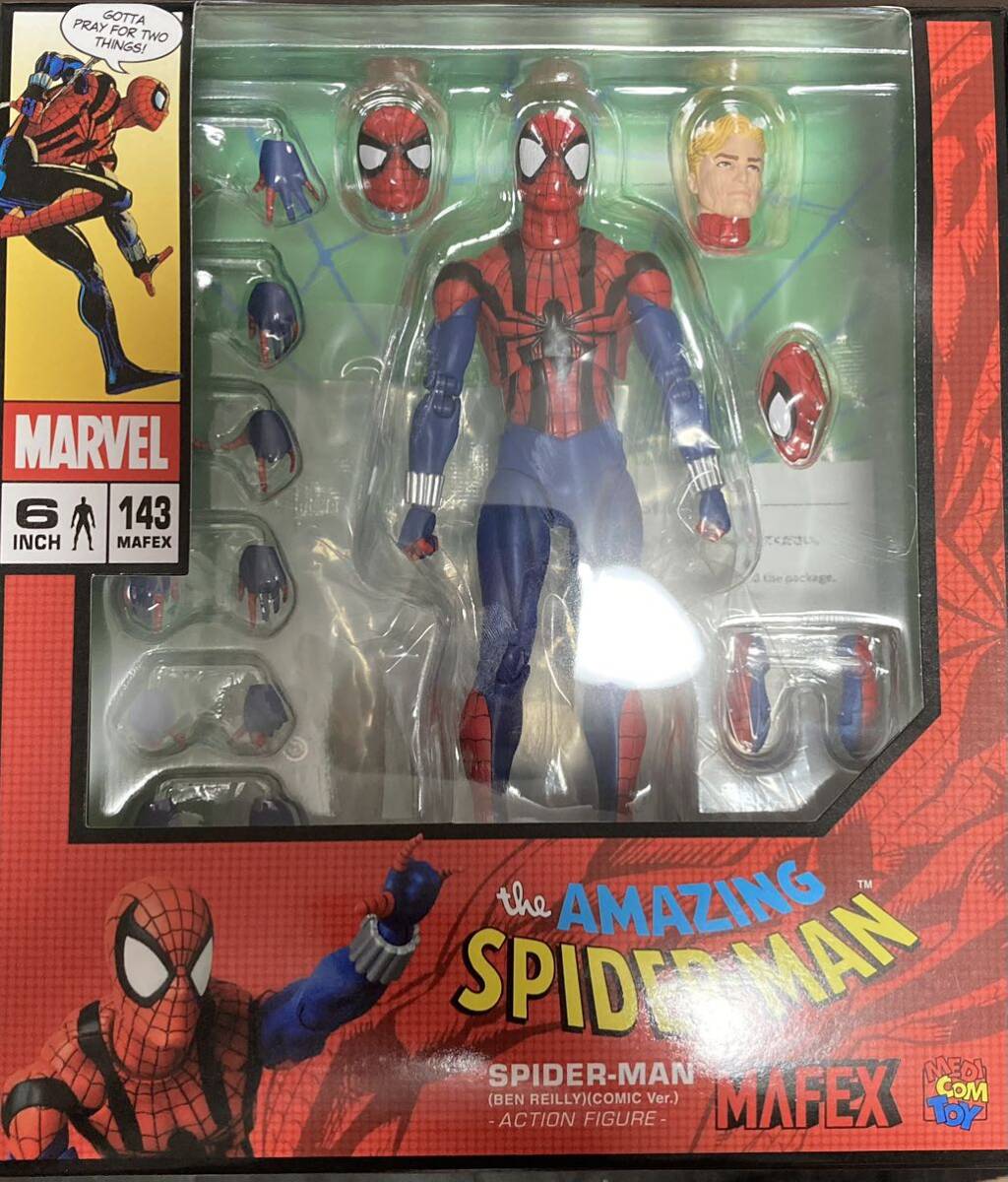 マフェックス No.143 MAFEX SPIDER-MAN (BEN REILLY) (COMIC Ver.) [メディコムトイ]_画像1