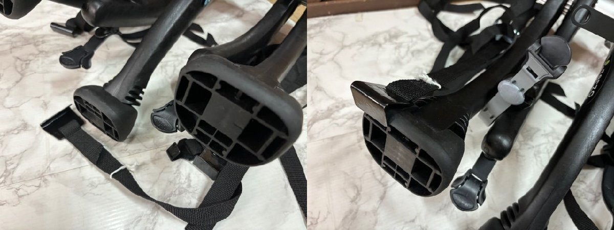 1★289 中古《Terzo/テルッツォ》EC16BK リアサイクルキャリア2台積み ブラック [店頭引取OK!!札幌市]