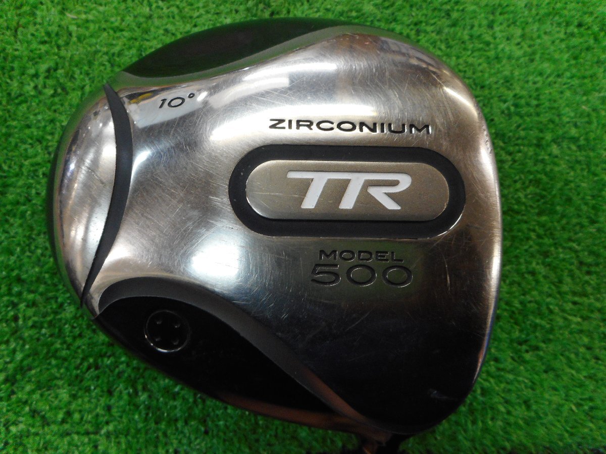 3＃１４７３　【ＰＲＧＲ】ＴＲ５００　１Ｗ／ロフト：１０°　フレックス：ＳＸ　シャフト：純正　※ヘッドカバー付【小樽店】＃_画像1