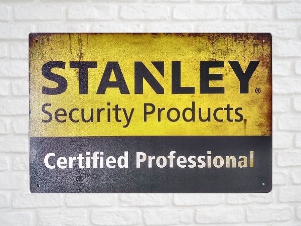 ブリキ看板 STANLEY スタンレー 103 ツール 工具 DIY 車 メタルプレート インテリア ガレージ アメリカン雑貨 レトロ風 新品