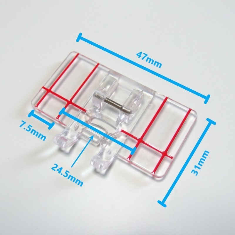 家庭用ミシン アタッチメント◆高品質 ボーダーガイド押さえ◆手芸 道具 裁縫道具 ミシン押え 刺繍 ボーダー補助_画像2