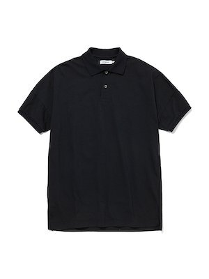 nonnative ノンネイティブ 19SS (NN-C3525) CLERK POLO S/S TEE COTTON PIQUE COOLMAX ポロ シャツ 黒 1 定価13800円_画像1