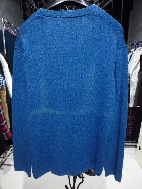 nonnative ノンネイティブ 18SS (NN-K3301) WORKER SWEATER COTTON INDIGO YARN BEN コットン ニット indigo 1 定価24000円_画像4