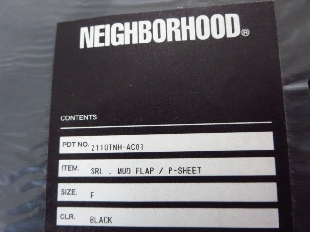 SRL NEIGHBORHOOD ネイバーフッド (211OTNH-AC01) MUD FLAP P - SHEET マッド フラップ シート 新品 黒_画像5