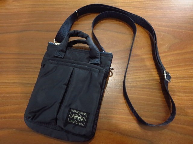 PORTER ポーター HOWL ハウル HELMETBAG MINI ヘルメットバッグ ミニ ショルダーバッグ 紺 定価27500円_画像3