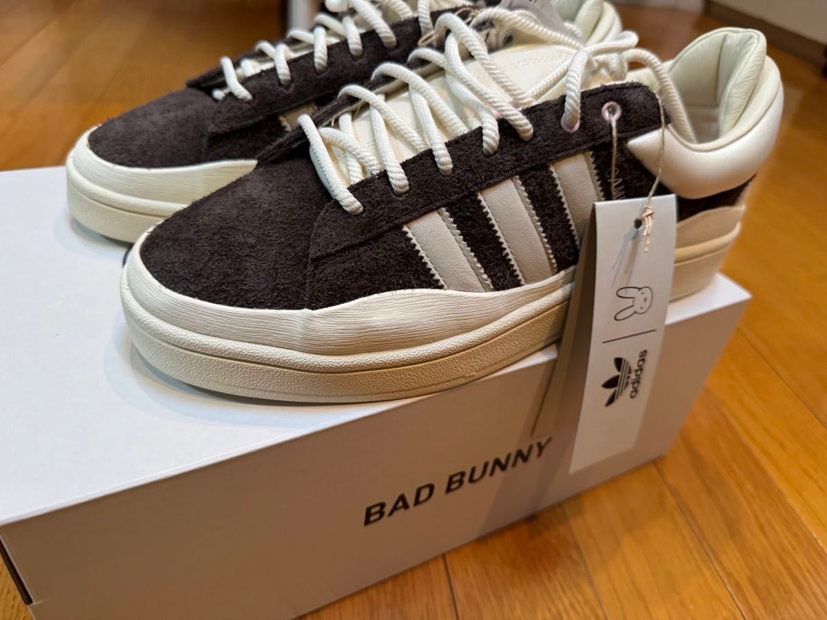 新品Bad Bunny × adidas Campus “Dark Brown” スニーカー アディダス キャンバス