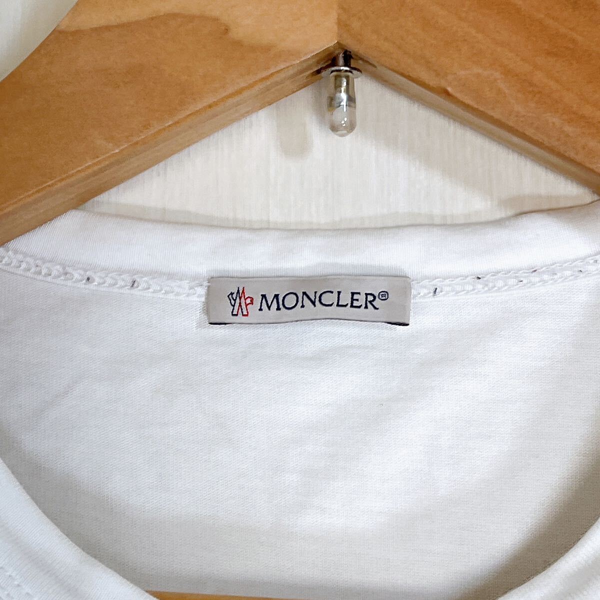 美品 XXL MONCLER モンクレール Tシャツ ビッグサイズ 白 マグリア 半袖Tシャツ _画像7