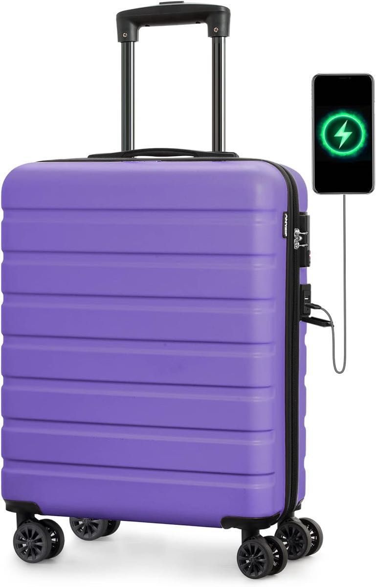 Lサイズ　スーツケース　AnyZip AZ101-28-Violet 容量88L バイオレット