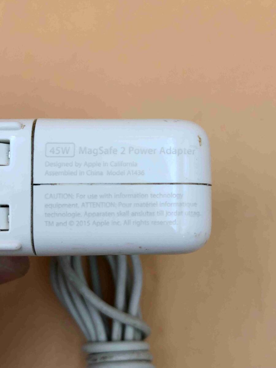 OK9286◇Apple アップル MagSafe 2 Power Adapter 45W AC電源アダプター ACアダプタ 充電 A1436【保証あり】240516_画像4