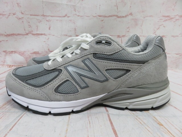 箱有り Made in USA New Balance ニューバランス スニーカー 990 U990GR4 グレー 27.5cm 991789340の画像2