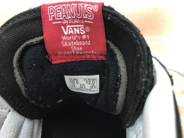VANS バンズ SK8-HI REISSUE Snoopy bones スニーカー ブラック US10.5 28.5cm 44805870の画像9
