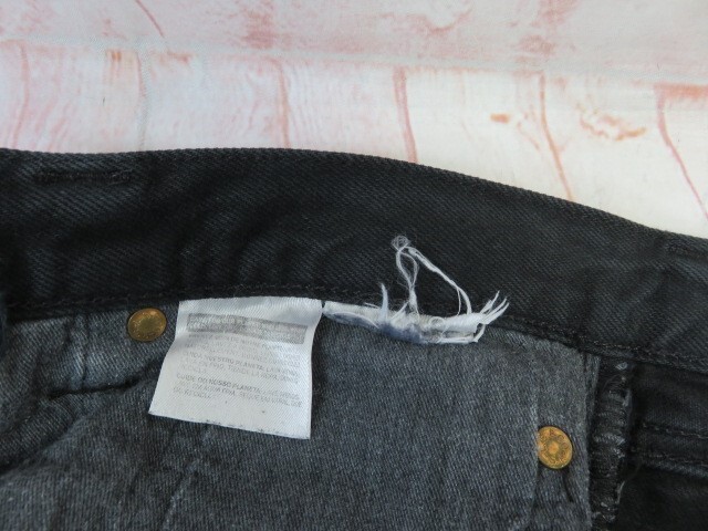 OLD PARK オールドパーク Levi's リーバイス デニム ジーンズ ダメージ加工 ブラック サイズ表記なし 991787393■_画像6