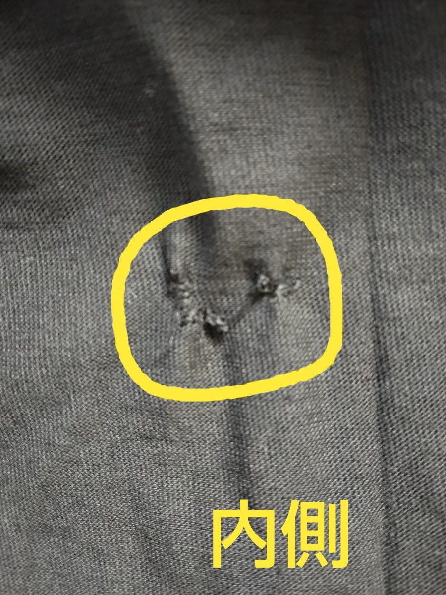 SLIPPY　DANDY　半袖Tシャツ　ブラック　レディースフリーサイズ　2カ所穴があいて修復した部分あり