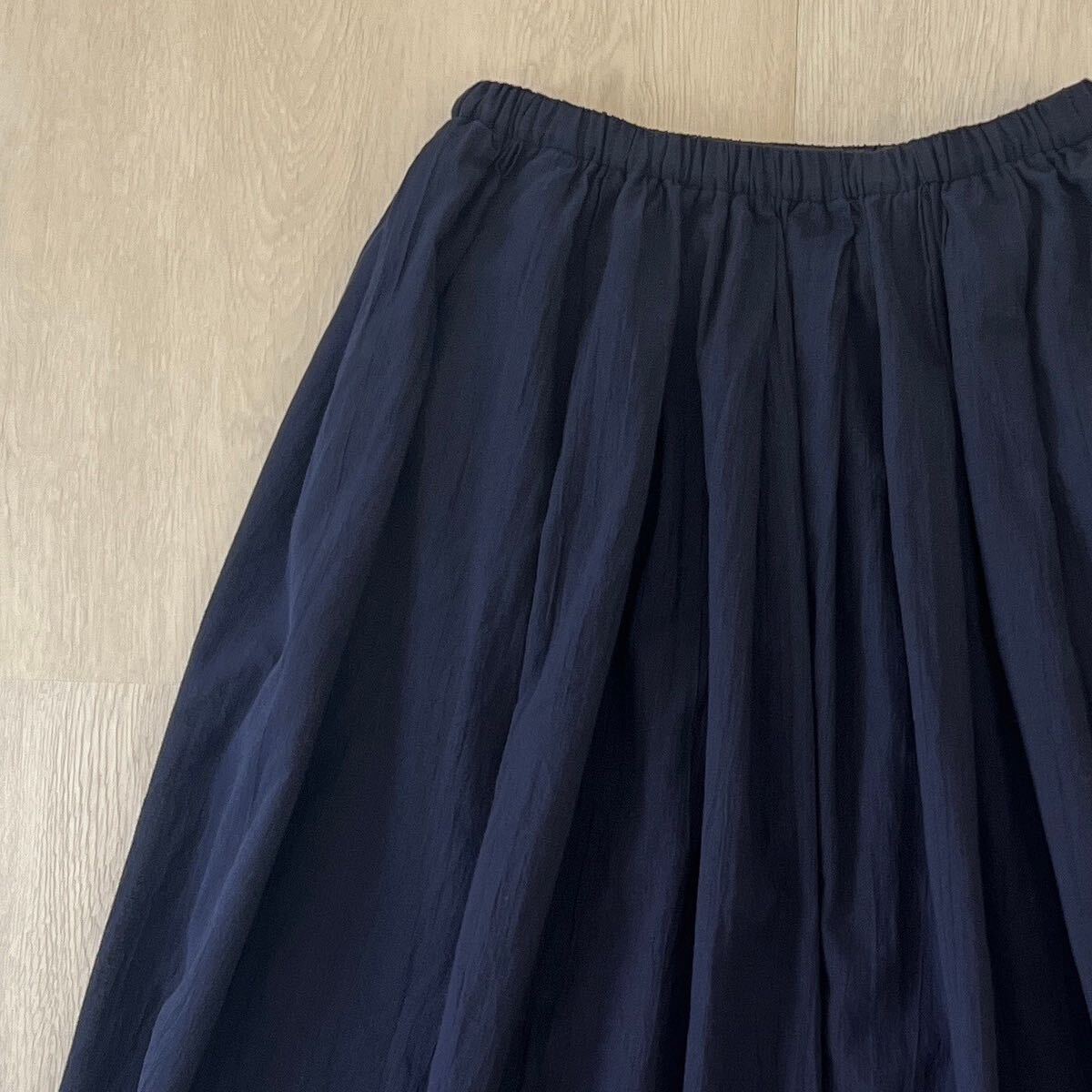  новый бирка MUJI Muji Ryohin Индия хлопок чуть более ..... легкий макси длина юбка длинная юбка талия резина pechi пальто имеется натуральный 