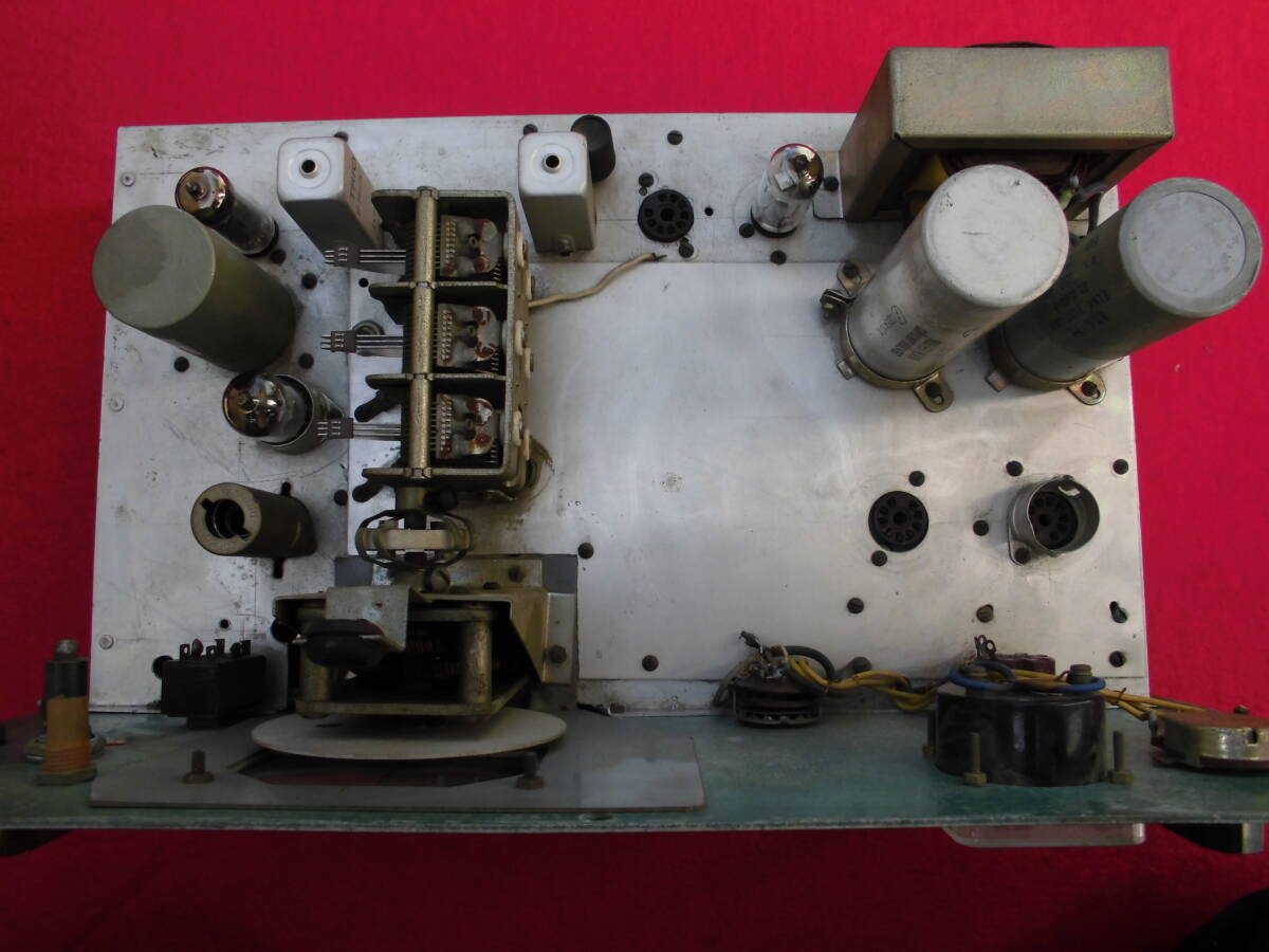 * old original work vacuum tube type *HF| short wave receiver [ super Jack goods *TRIO*IDEAL* National * mechanical filter attaching * metal case * part removing ] secondhand goods.