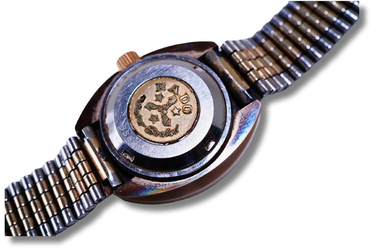 1円 RADO BALBOA 腕時計 自動巻き カットガラス アナログ 3針 ラドー バルボア レディース ジャンク 送料185円 中古品_画像6