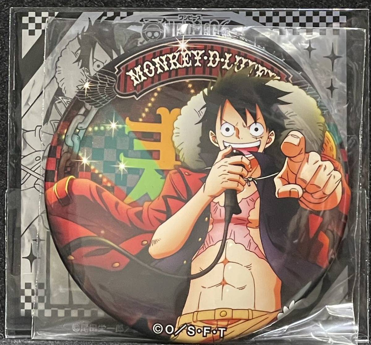【未使用品】 ワンピース 缶バッジ ミュージック MUSIC 15弾 麦わらストア 麦スト 輩缶バッジ 缶バッチ ルフィ ラスト1