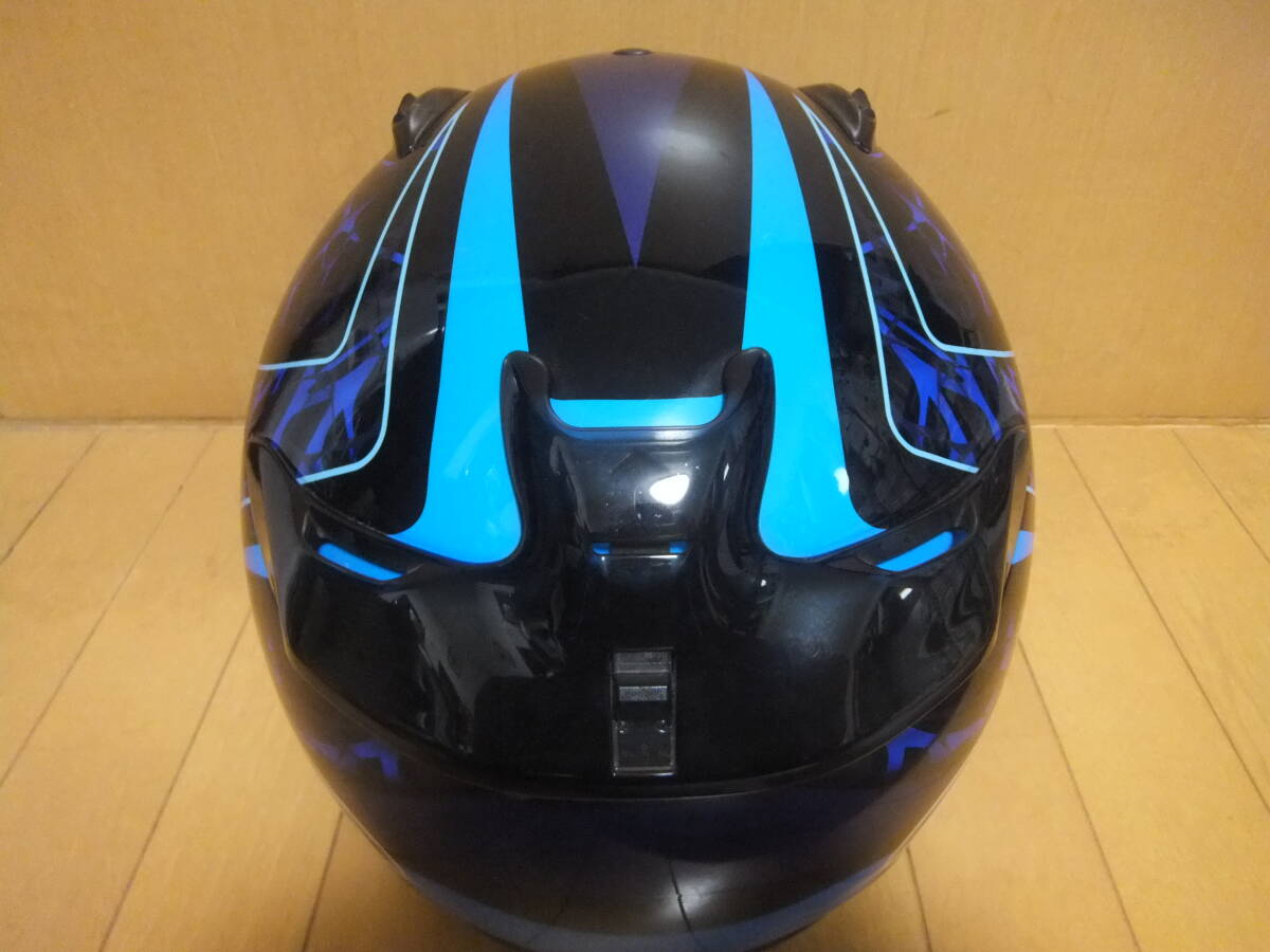 中古 Arai アライ クアンタム-Ｊ スティング QUANTUM-J STING 青/ブルー サイズM(57・58cm) フルフェイス ヘルメット グラフィックモデルの画像4