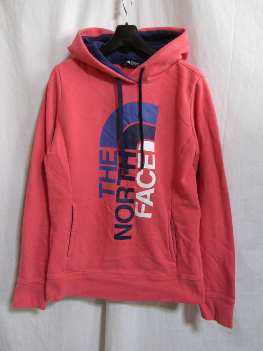 ☆☆送料無料☆☆THE NORTH FACE☆ブランドロゴスウェットパーカー☆ピンク☆M☆E9☆_画像1