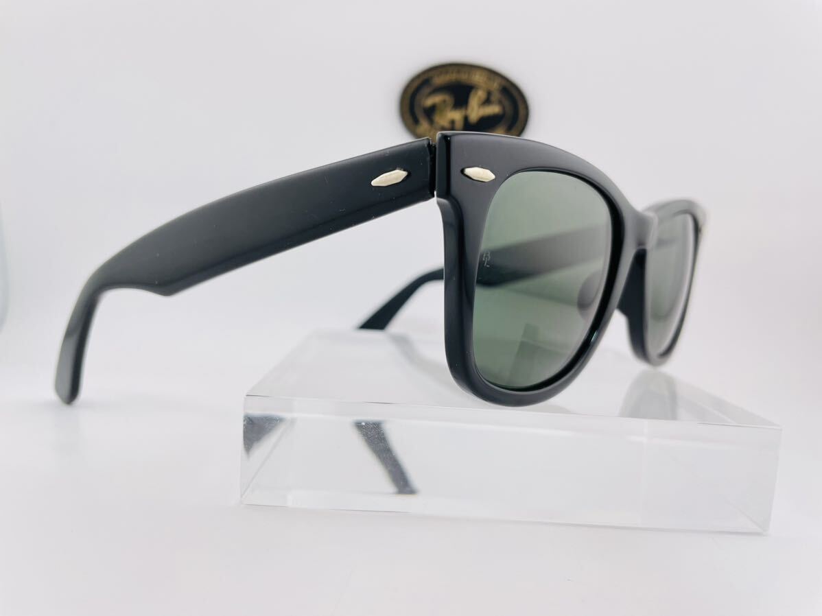 QA03 レイバン WAYFARER 5022 ブラック ボシュロム製 ビンテージ サングラス B&L RayBan USA メガネ G-15の画像3