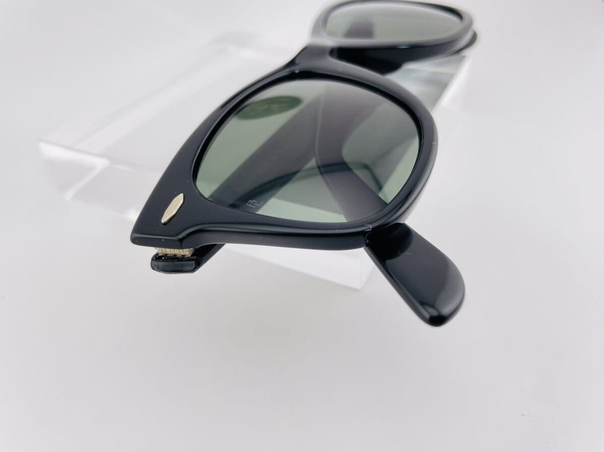 QA03 レイバン WAYFARER 5022 ブラック ボシュロム製 ビンテージ サングラス B&L RayBan USA メガネ G-15の画像8