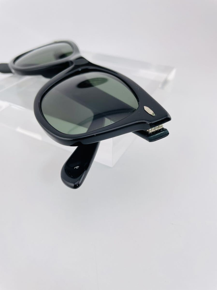 QA03 レイバン WAYFARER 5022 ブラック ボシュロム製 ビンテージ サングラス B&L RayBan USA メガネ G-15の画像9