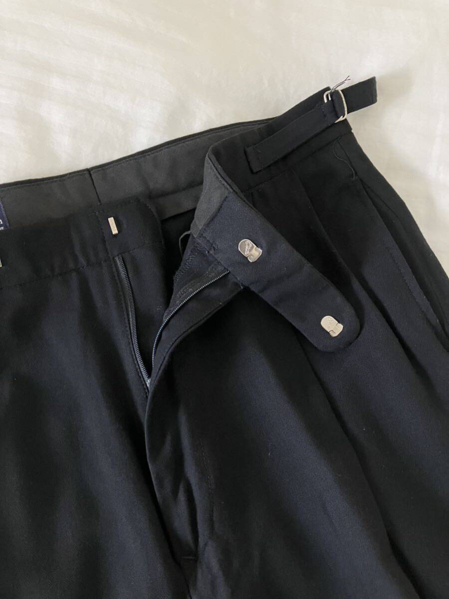 【USA製】90s Polo Ralph Lauren 2プリーツ レーヨン スラックス W33 ブラック ワイド ヴィンテージ ポロ ラルフローレン RRL 60s 70s 80s_画像8