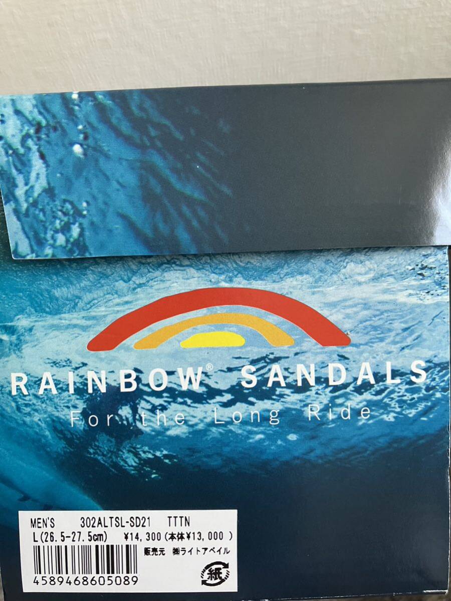 【未使用】RAINBOW SANDALS×STANDARD CALIFORNIA 別注 ビーチサンダル L(26.5-27.5) クラシックタン 302ALTS プレミアレザー レインボーの画像9