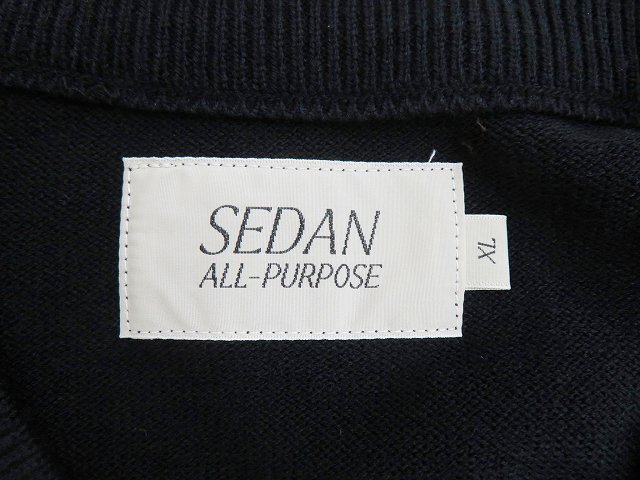 7T9394-2/未使用品 SEDAN ALL-PURPOSE 23FW TECH LOGO KNIT VEST SD23F-CT01 セダンオールパーパス ニットベスト_画像5