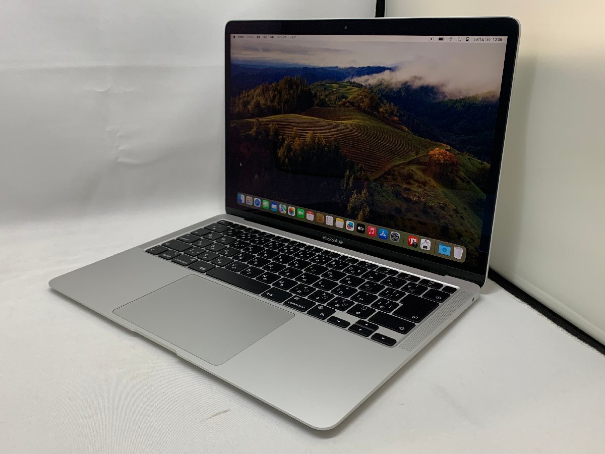 １円スタート！！ Apple MacBook Air A2337 (M1,2020) シルバー [Nmc]の画像1