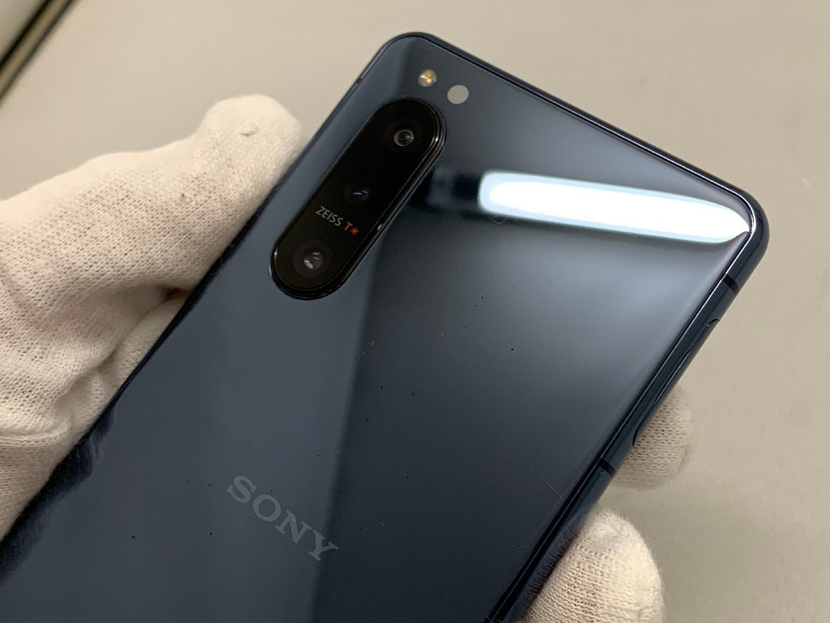 １円スタート！！《SIMロック解除済》Xperia 5 II SO-52A 128GB ブルー [San]_画像8