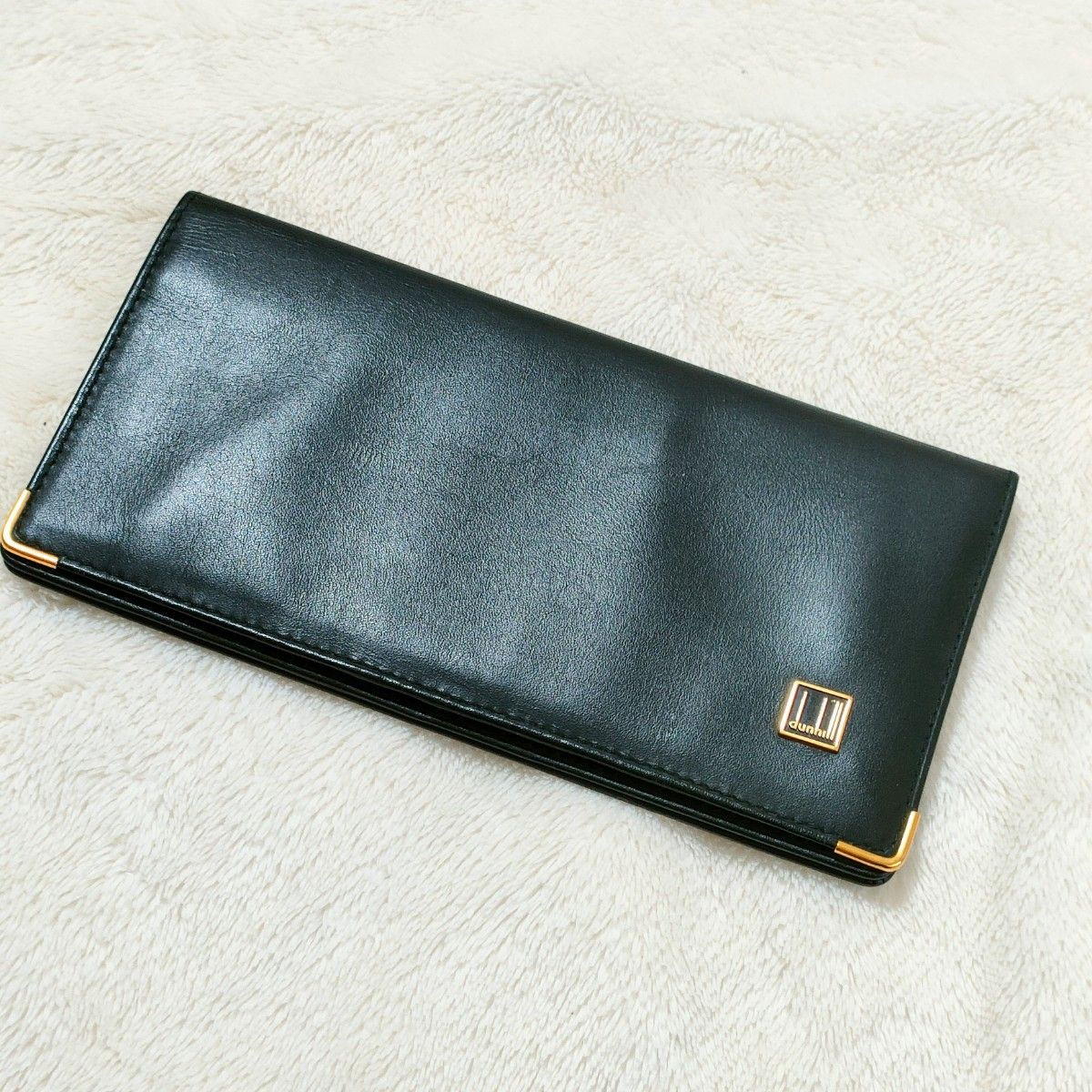 dunhill　ダンヒル　札入れ　長財布　カードケース　パスケース　レザー　黒 財布 ブラック ウォレット ロングウォレット