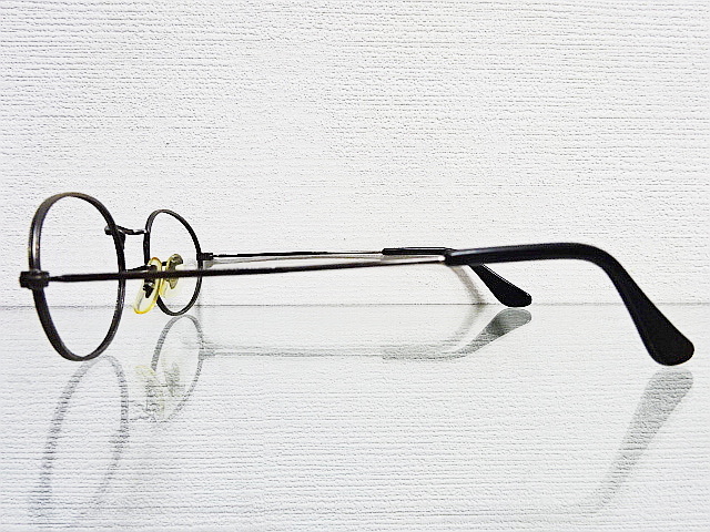 廃盤 伊達眼鏡 メガネ B&L 燻し銀 ピューター レイバン オーバル ボシュロム W0969 RAYBAN USA BL アメリカ ビンテージ サングラス 楕円