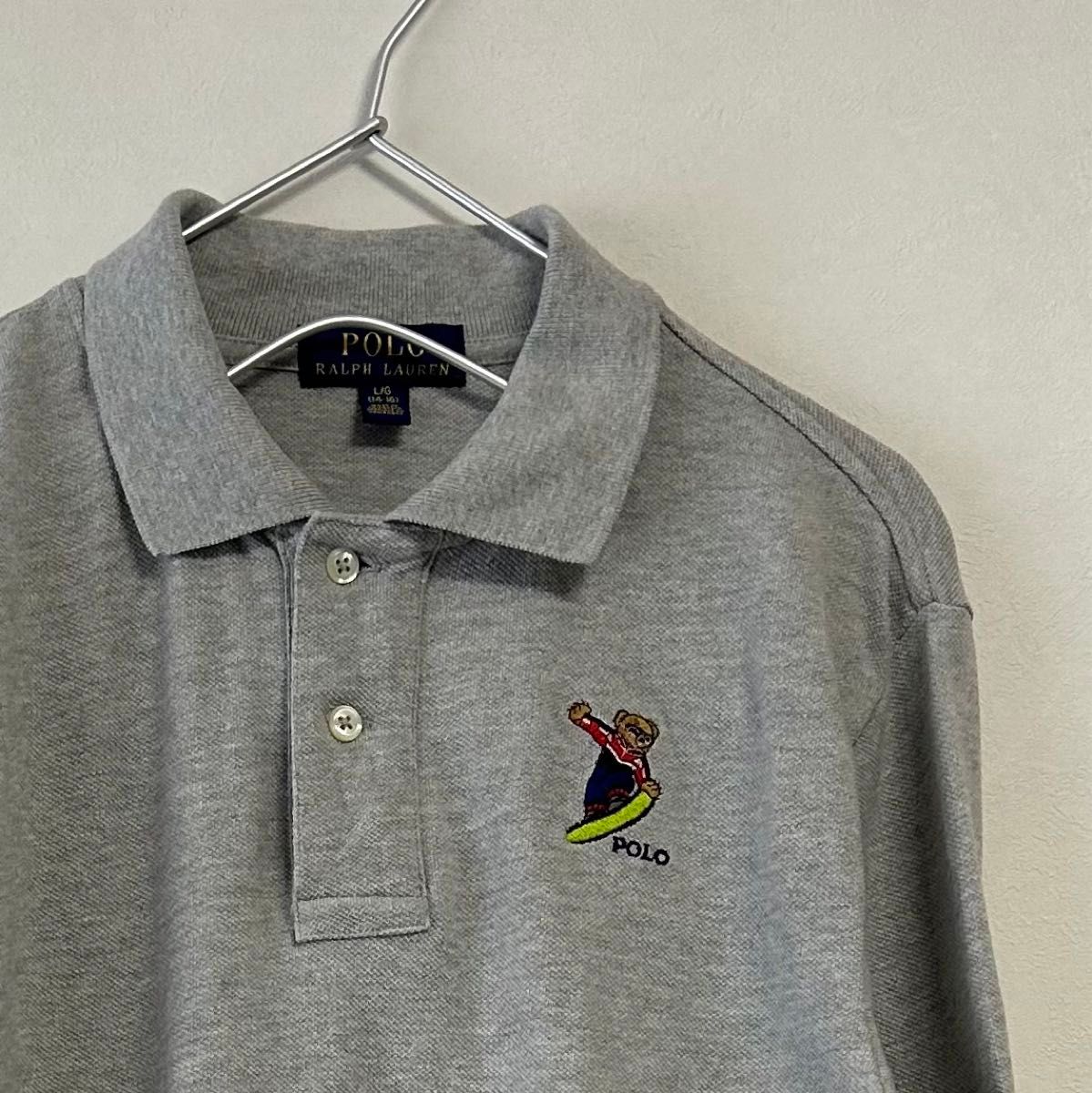 古着 90s POLO Ralph Lauren ポロベア 長袖ポロシャツ