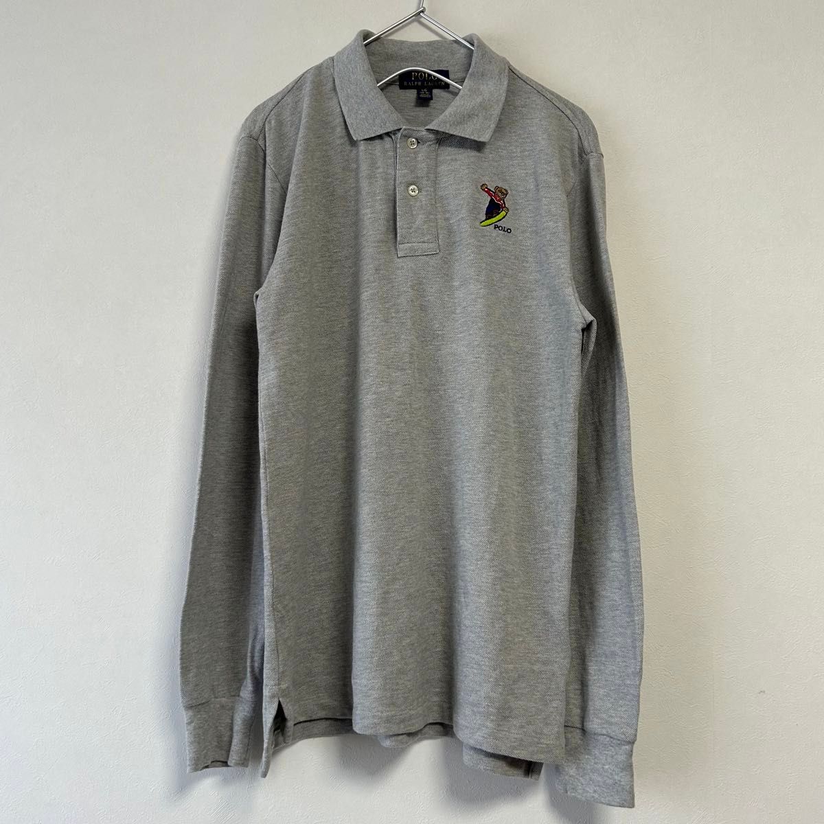 古着 90s POLO Ralph Lauren ポロベア 長袖ポロシャツ