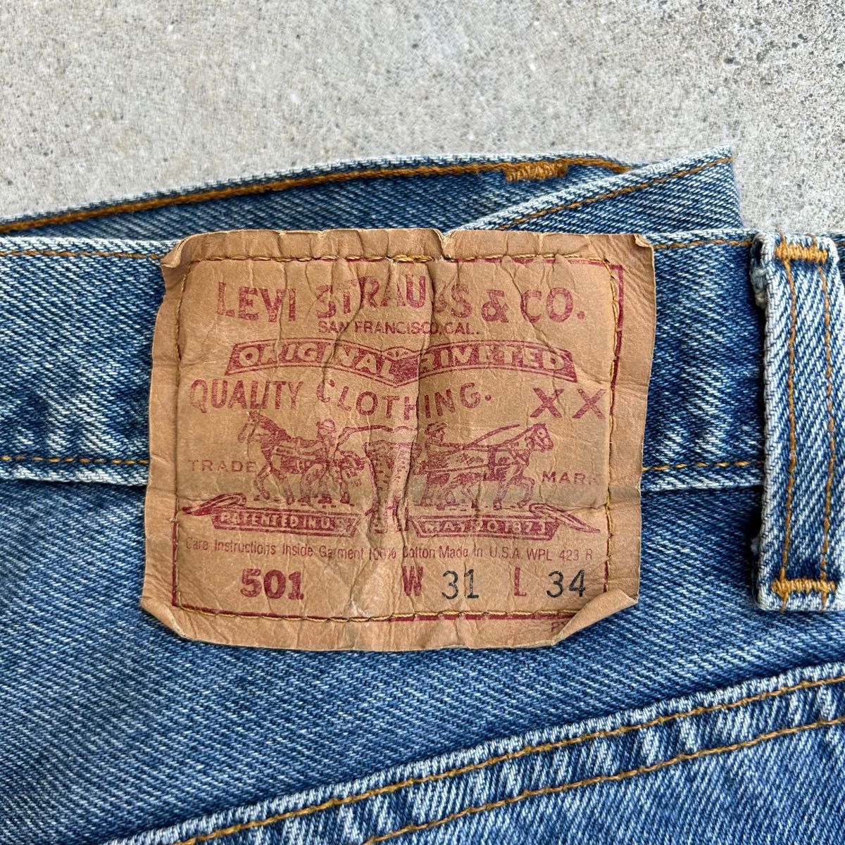 美品 90年代 USA製 Levi's 501 デニム ジーンズ W31