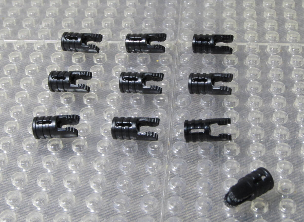 ◆レゴ∥LEGO【シリンダヒンジ(1x2/爪2⇔軸穴/廃版タイプ)/黒 10個】#30553 [R89672]_※3セット(個)出品しています※