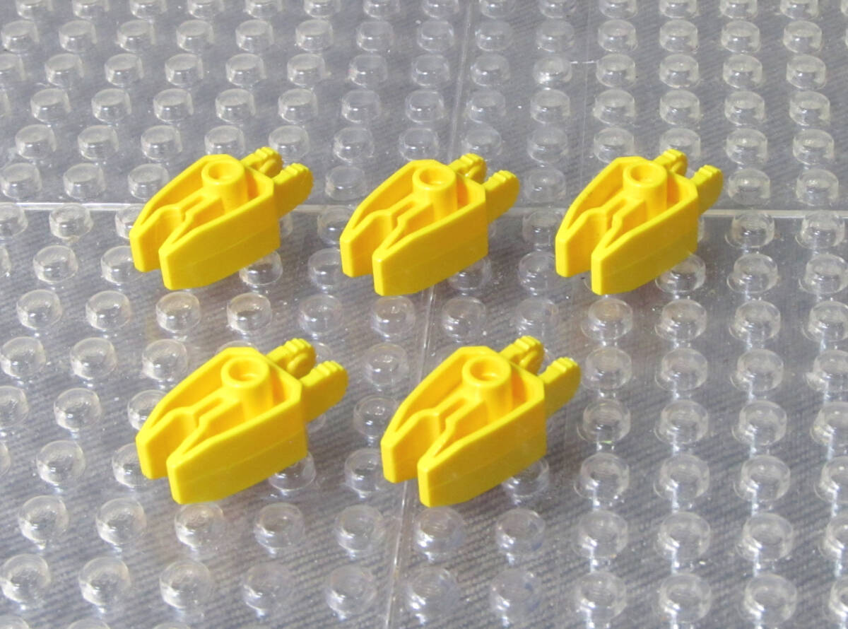 ◆レゴ∥LEGO【ヒンジ(1x3/爪2⇔クロウ)/黄色 5個】#41529◆正規品 [R89688]_画像1