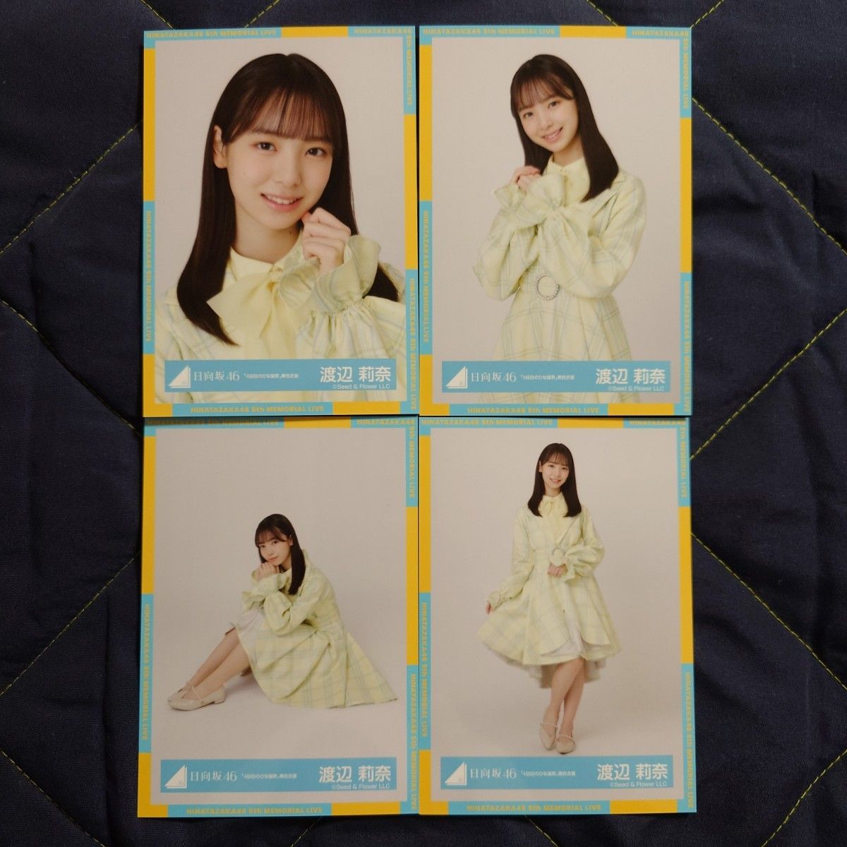 日向坂46 渡辺莉奈「4回目のひな誕祭」黄色衣装 4種コンプ 生 日向坂46 渡辺莉奈「4回目のひな誕祭」黄色衣装 4種コンプ 生