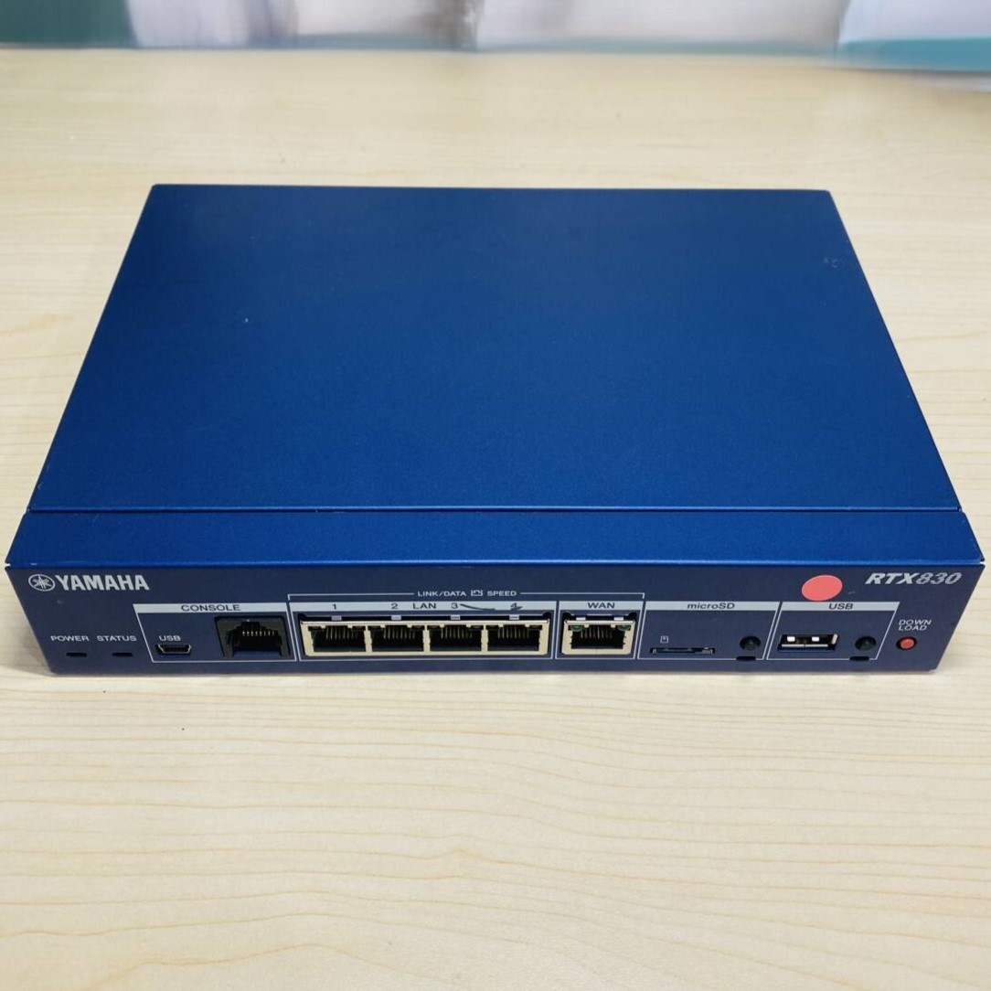 ＄02【通電OK】YAMAHA RTX830 ギガアクセス VPNルーター 小規模拠点向け マルチポイントトンネル LANマップ ネットワーク 通信 機器 ヤマハの画像4
