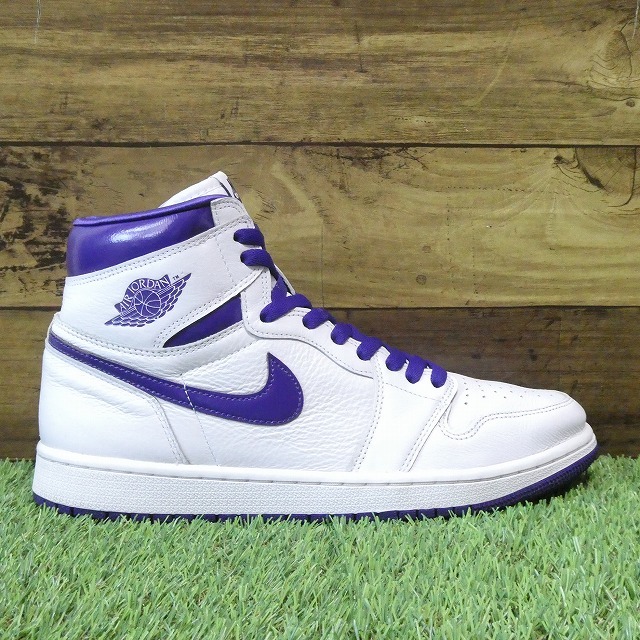 NIKE WMNS AIR JORDAN 1 HIGH OG ナイキ ウィメンズ エアジョーダン 1 ハイ OG ホワイト/コートパープル CD0461-151 27.0cm_画像5