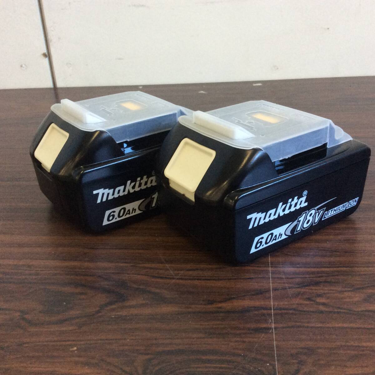 【RH-8302】未使用 makita マキタ 18V 純正 バッテリー BL1860B 6.0Ah 2個セット 急速充電対応 雪マーク有 PSEマーク有_画像1