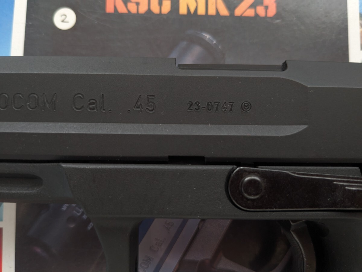 KSC ソーコムピストル MK23 ガスブローバック HW製 サイレンサー付の画像8