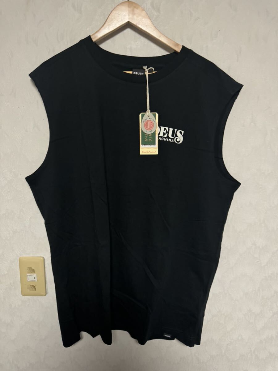 DEUS デウス ノースリーブ Tシャツ 新品 XXL ブラック 日本未販売_画像3